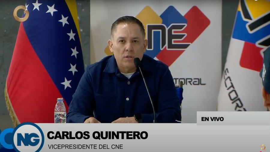 Carlos Quintero: el 100% del material electoral se encuentra listo para el domingo 25-May