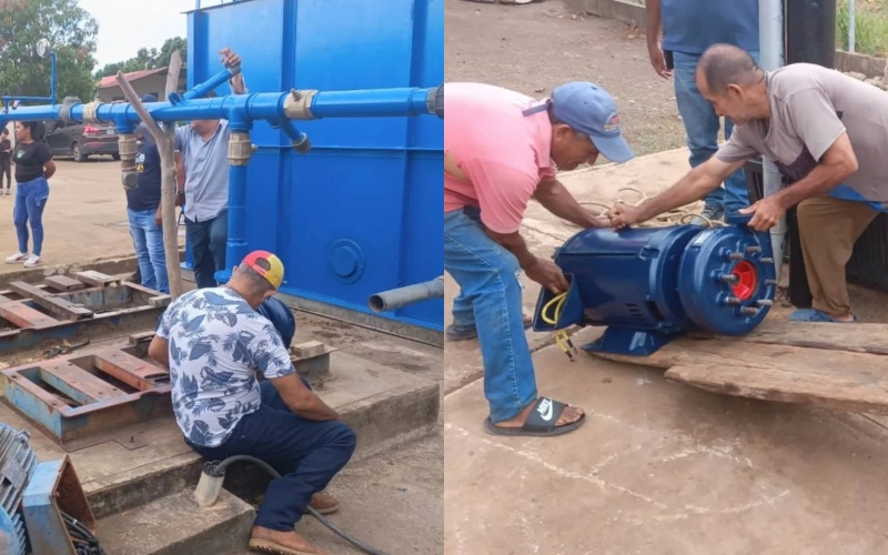 Refuerzan suministro de agua en la comuna “Antonio José de Sucre” de Cedeño
