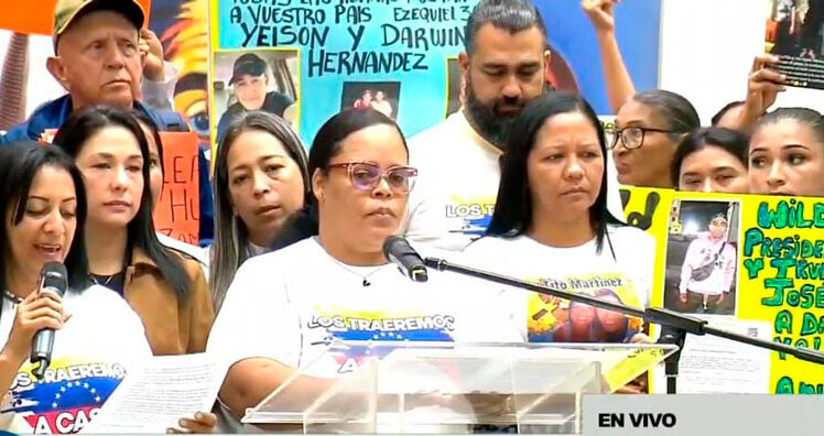 Familiares de migrantes venezolanos en El Salvador exigen justicia y respuestas de la ONU