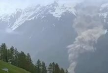 Video: Una avalancha de hielo y piedras sepulta un pueblo de Suiza tras el colapso de un glaciar