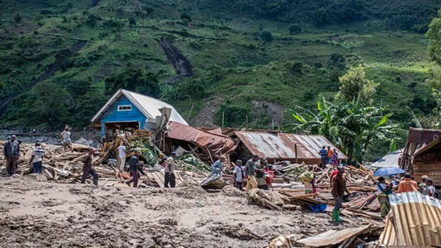 Al menos 62 fallecidos por fuertes inundaciones al este de la República Democrática del Congo