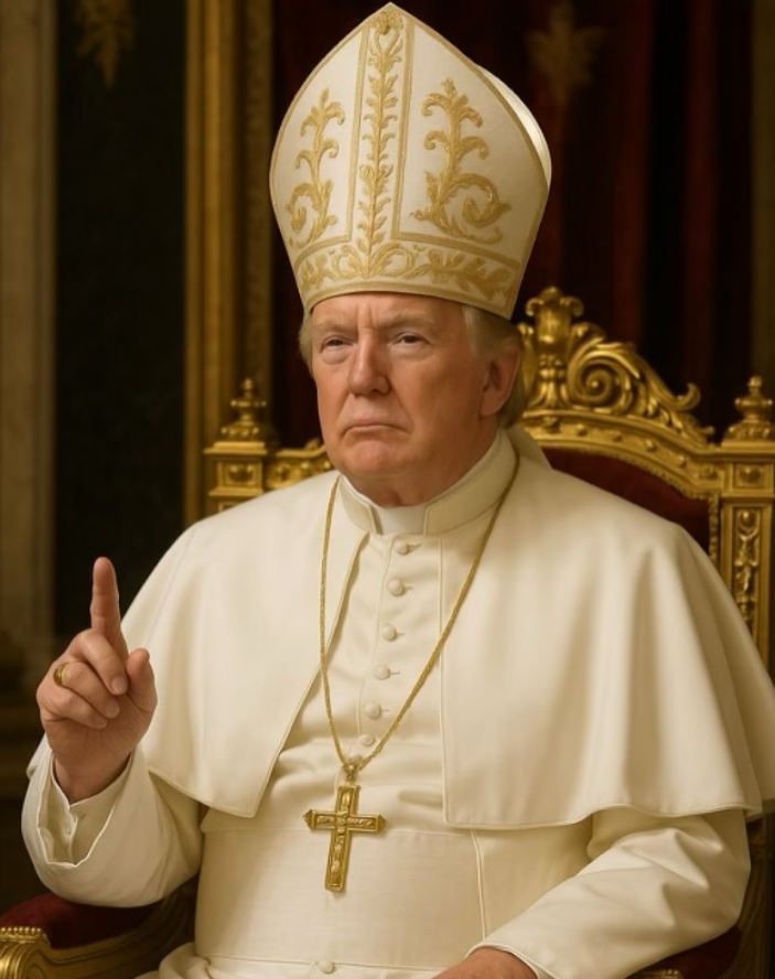 «Trump debe una disculpa» Obispos católicos de EE.UU. reclaman por su imagen vestido de papa