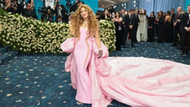 Shakira deslumbra con un vestido rosa de ensueño en la Met Gala 2025