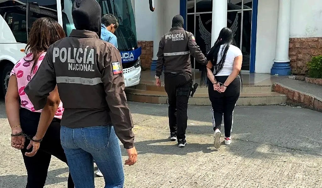 Policía de Ecuador rescata a 11 venezolanas víctimas de explotación sexual