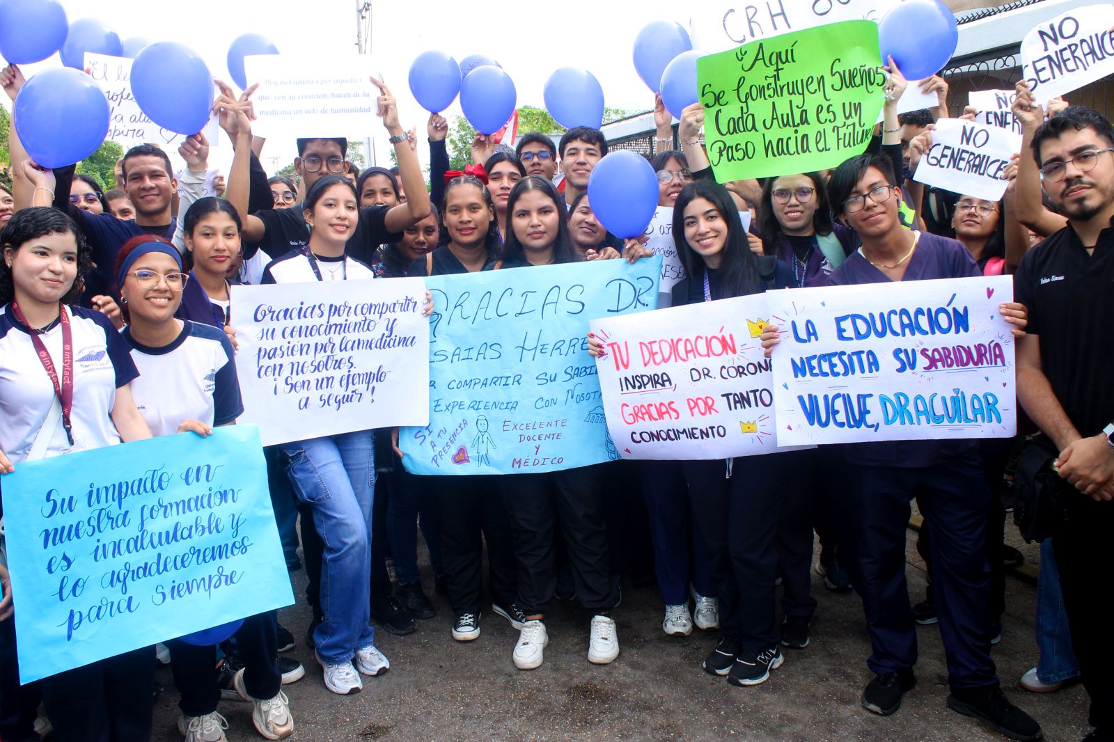 Estudiantes de la Unerg rechazan comentarios negativos hacia los profesores y piden que se reanuden las clases