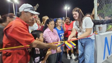 Reinauguran cancha de usos múltiples en Bello Campo