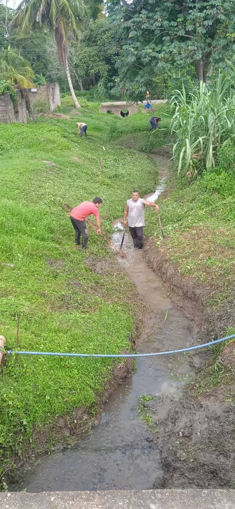 Dirección de Servicios Públicos Realiza Mantenimiento de Canales de Aguas Servidas en Uracoa