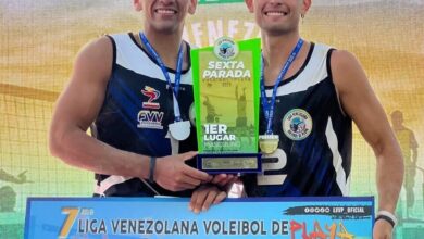 Dupla de Monagas se impuso en la sexta parada de la Liga de Voleibol de Playa