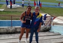 Monaguense Ottaynis Febres logra bronce en torneo de atletismo en Cuba