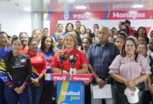 Militantes del Psuv se pronuncian en apoyo a los candidatos del Gran Polo Patriótico para las elecciones del 27J