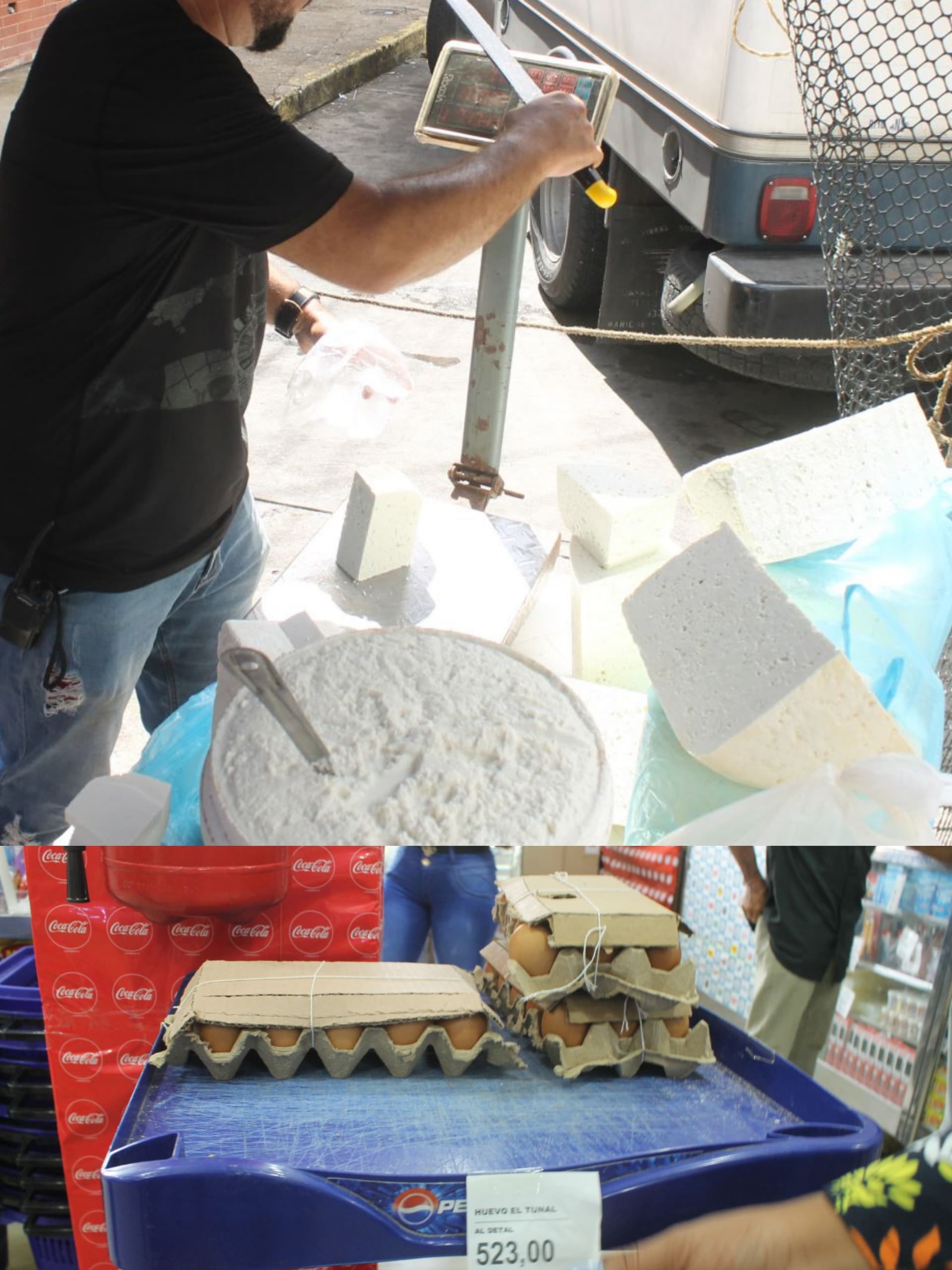 Sube el precio del cartón de huevo mientras que el del queso baja