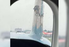 Insólito choque de dos aviones en Vietnam: una aeronave cortó la cola de otra antes de despegar