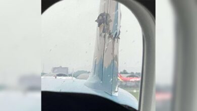 Insólito choque de dos aviones en Vietnam: una aeronave cortó la cola de otra antes de despegar