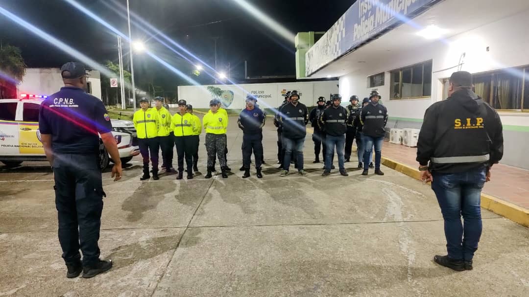 SIP Polimaturín desplegó operativo nocturno en varias parroquias de la localidad
