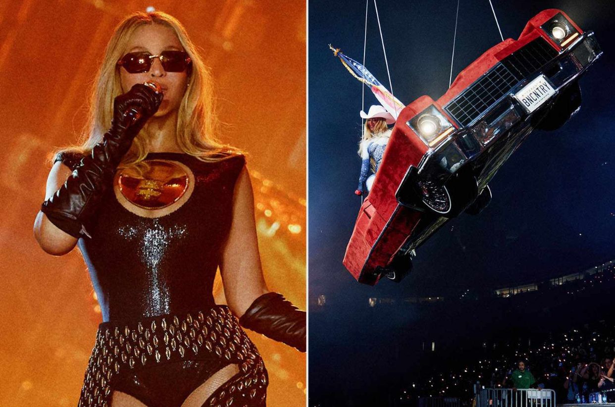 Beyonce sufrió un percance en el aire con su carro de “utilería” en pleno concierto