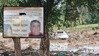 Localizan cadáver de finquero arrastrado por la crecida de una represa en Portuguesa