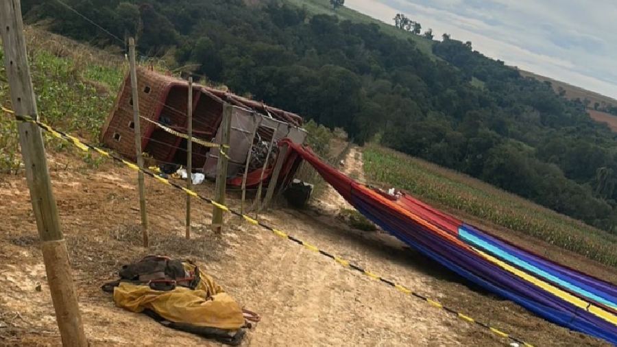 Una mujer muere al caer un globo aerostático con unas 30 personas a bordo en Brasil