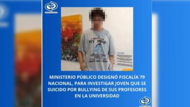 Ministerio Público investigará caso de estudiante de medicina que se suicidó por bullying de sus profesores