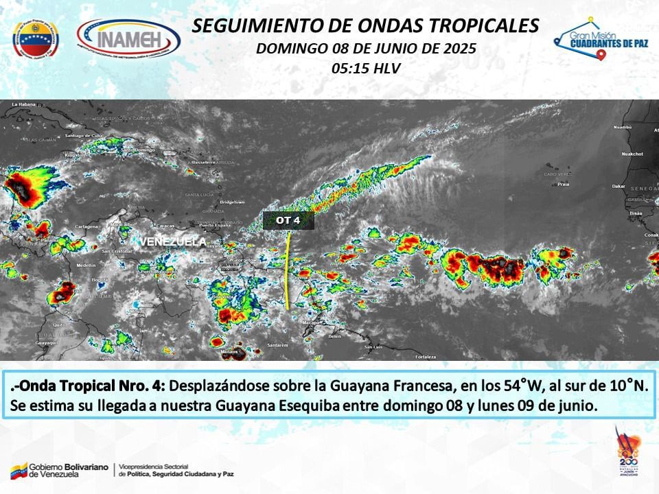 Inameh: el clima para este domingo releva áreas despejadas en la mayor parte del país