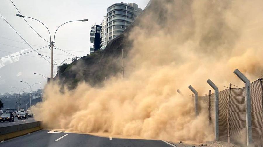 Primeras imágenes tras el sismo de 6,1 en Lima (+Videos)