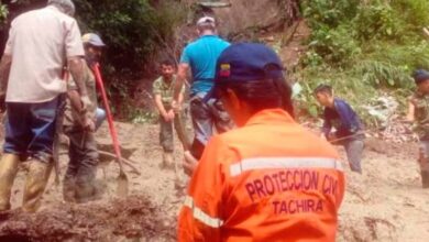 Táchira bajo alerta amarilla debido a intensas lluvias
