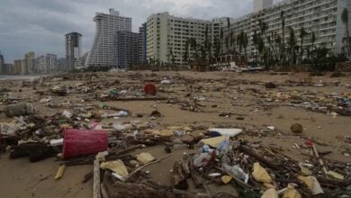 Tormenta Dalila deja daños en balneario mexicano de Acapulco