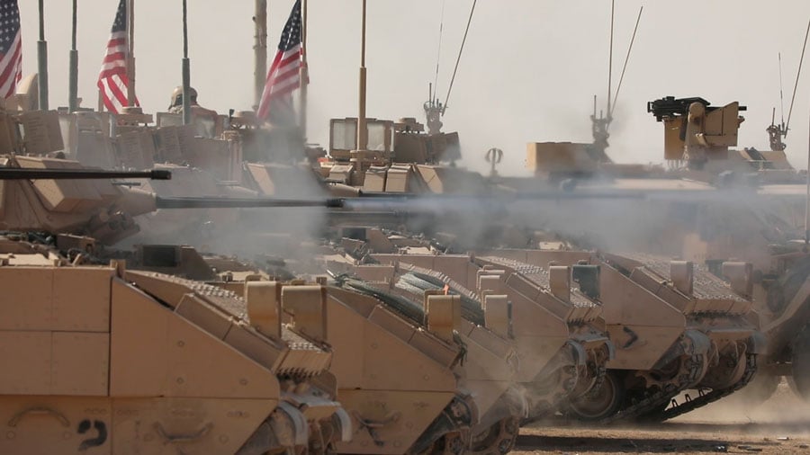 Reportan un ataque contra una base militar de EE.UU. en Siria