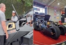 Neymar compró un espectacular auto réplica del Batimóvil de Batman