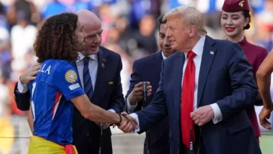 Trump se cuela en la celebración del trofeo del Mundial de clubes