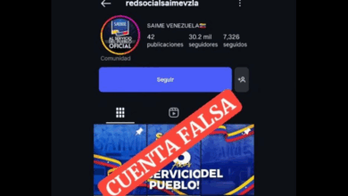 SAIME advierte sobre cuenta falsa en instagram