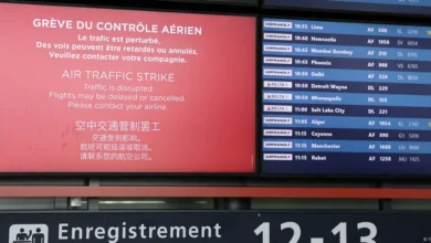 Segundo día de huelga golpea fuerte a aeropuertos franceses
