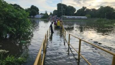Crecida del río Orinoco afecta al Delta Amacuro