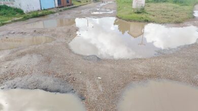 Más de 20 años sin asfaltado llevan padeciendo los residentes de Las Casas Chinas.