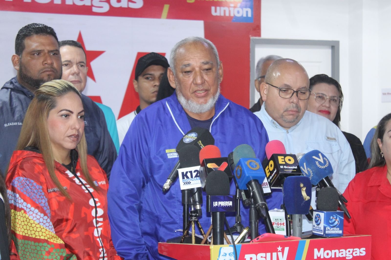 Militantes respaldan a candidatos del Gran Polo Patriótico en Monagas