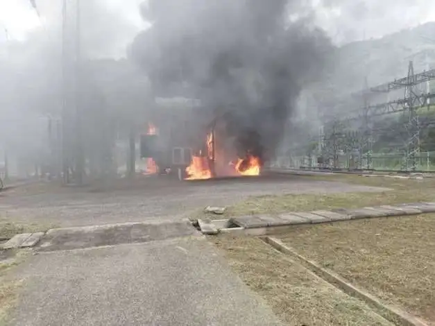 Explosión en subestación eléctrica de Aragua deja un muerto y cuatro heridos