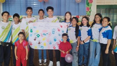 Estudiantes de 3er año del Lino de Las Mercedes Valle llevaron sonrisas al Preescolar Inés Ponte