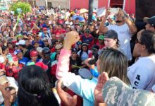 Pueblo de Acosta desbordó las calles en apoyo a María Gabriela Villarroel a la alcaldía