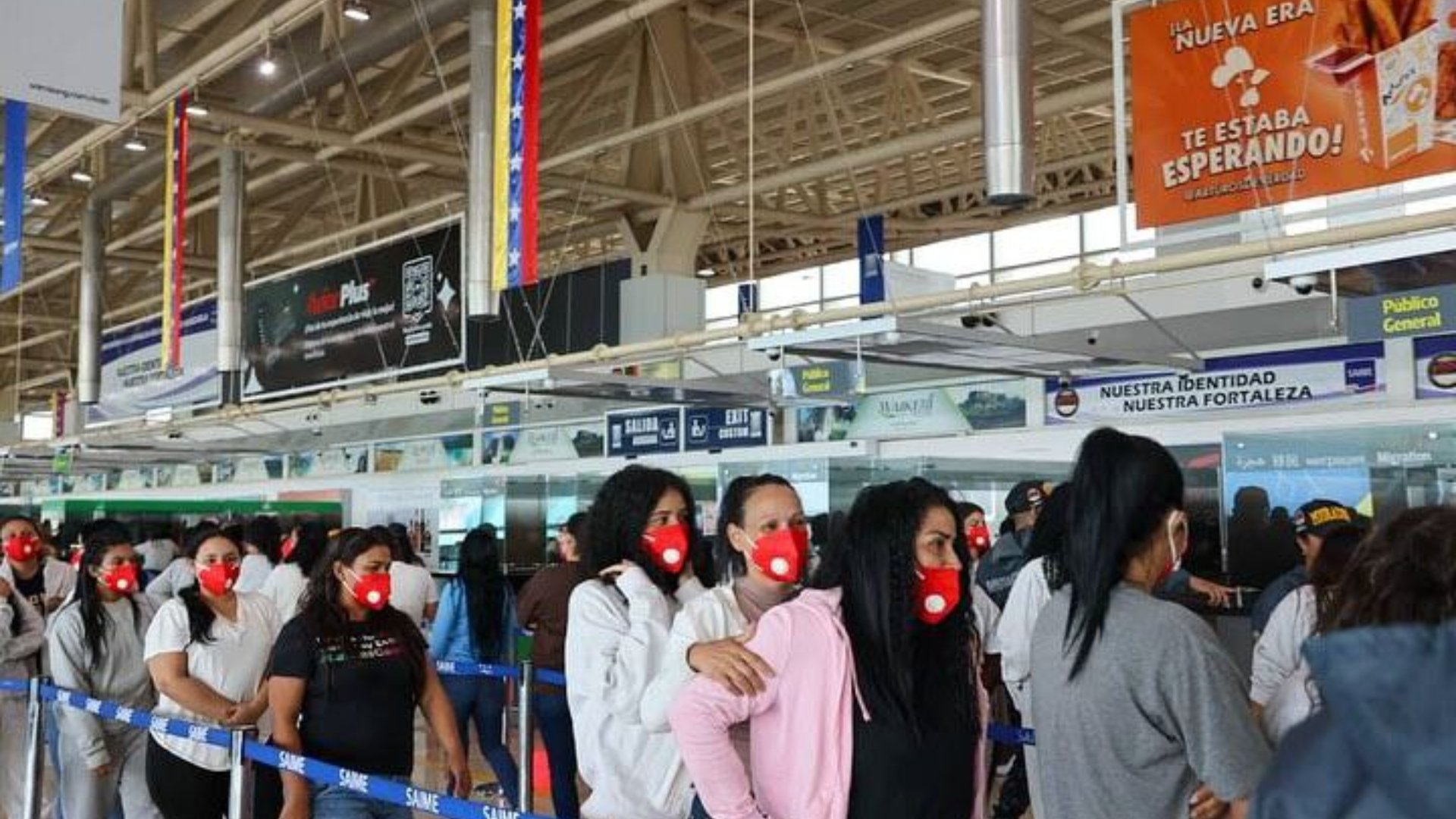 Este miércoles arribaron al país 203 venezolanos repatriados desde EE. UU.