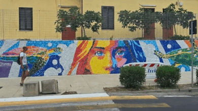 Artista venezolano Oscar Olivares realizó el mural de tapas más grande de Europa