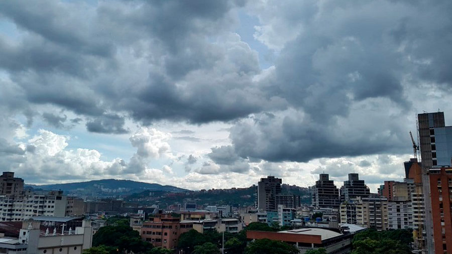 Inameh prevé cielo nublado en gran parte del país para este lunes