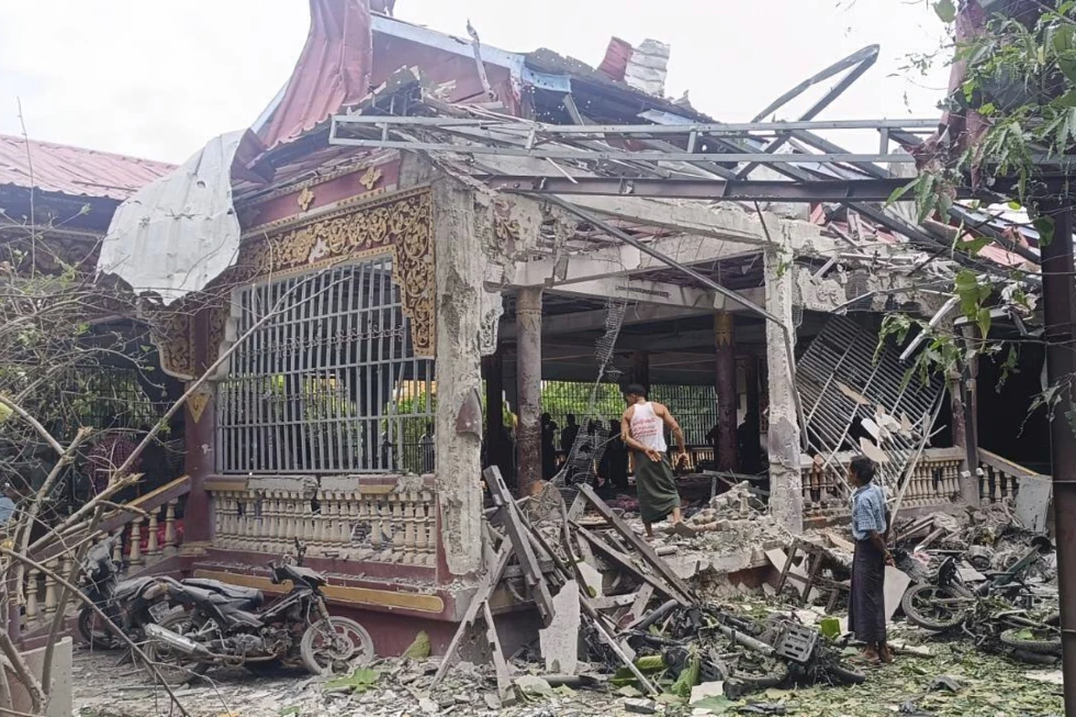 Ataque aéreo contra monasterio budista en Myanmar dejó 23 personas fallecidas