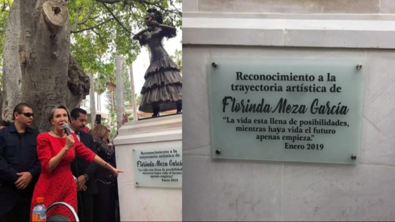 Planean boicotear escultura en honor a Florinda Meza en su tierra natal