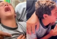 La desgarradora imagen de un niño de 13 años ante la muerte de su padre en Gaza