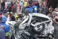 Una fallecida y varios heridos deja colisión entre autobús y una camioneta en Miranda
