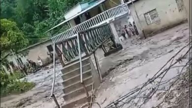 Fuertes lluvias causaron inundaciones en Río Chiquito, municipio Piar