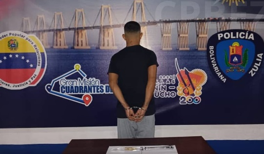 Capturan en Zulia a un sujeto con historial delictivo