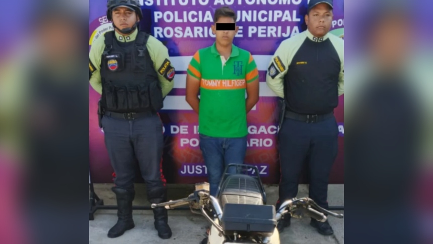 Sujeto detenido en Zulia por hacer "motopiruetas" tras prohibición