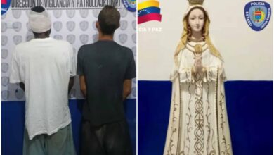 Detenidos dos hombres por robar imagen de la Virgen del Valle en Nueva Esparta