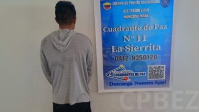 Detienen en Zulia a veinteañero solicitado por tribunal militar