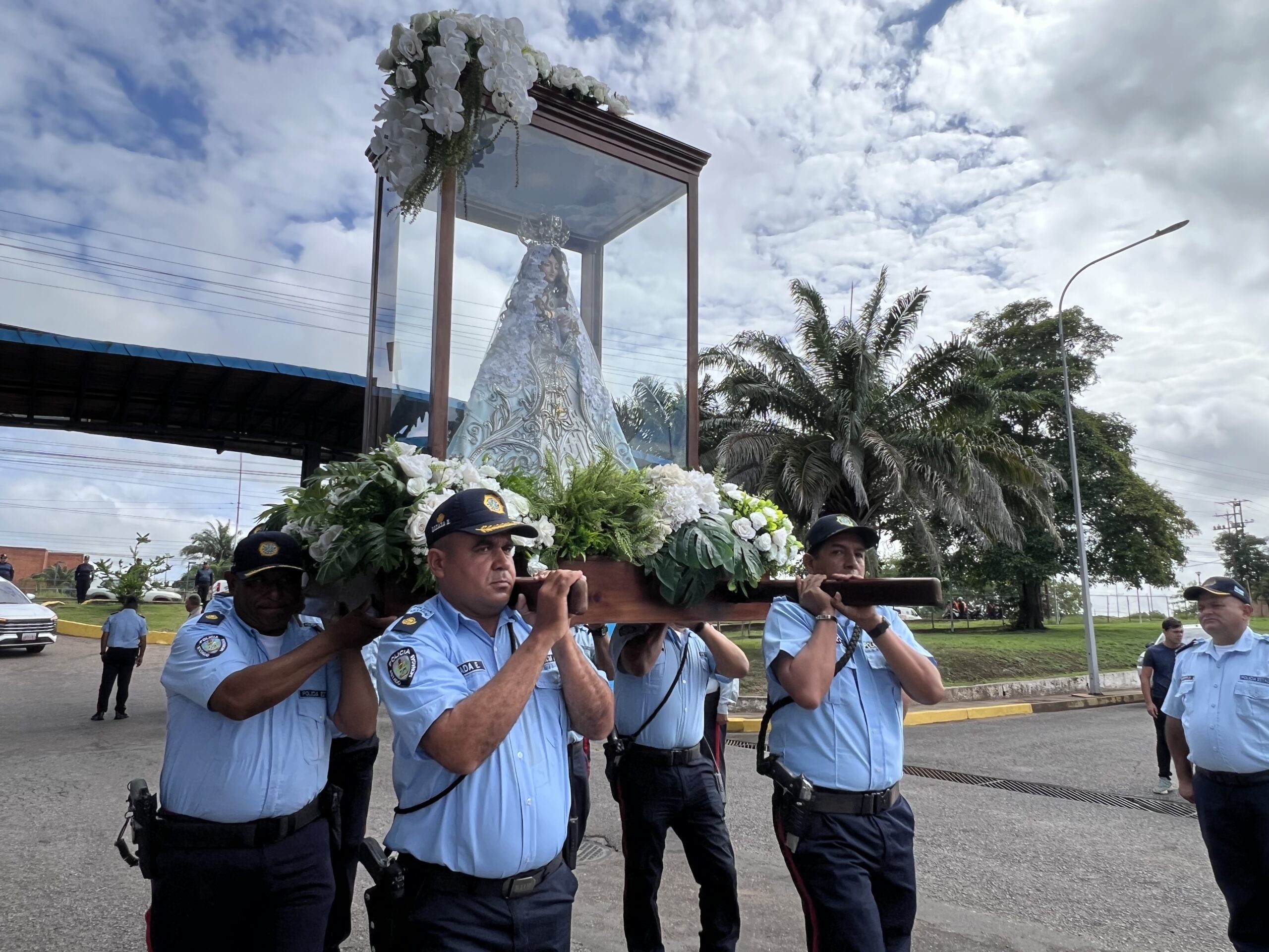 PoliMonagas recibe peregrinación de Vallita patrona de Oriente